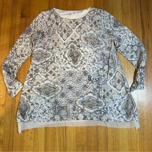 J. JILL Women's Soft Comfy Cotton Polyester Sweater Lined  size M(e5